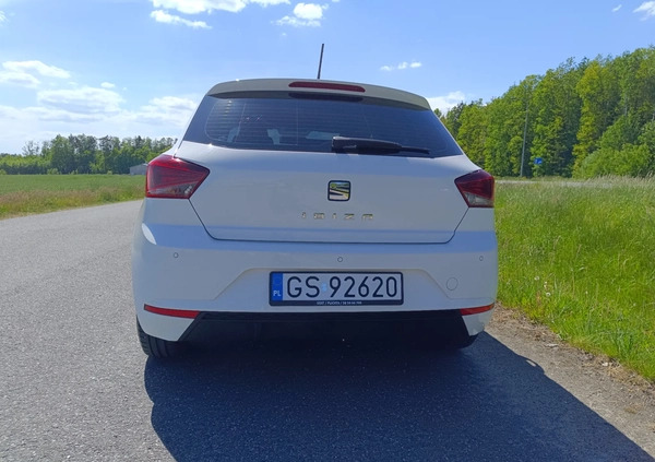 Seat Ibiza cena 43500 przebieg: 63000, rok produkcji 2018 z Słupsk małe 704